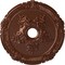Ekena Millwork Attica with Rose Ceiling Medallion (Canopies up to 4 1/2"), 26"OD x 3 3/4"ID x 1 1/2"P, Copper Penny CM26ATCPS - alternate 1